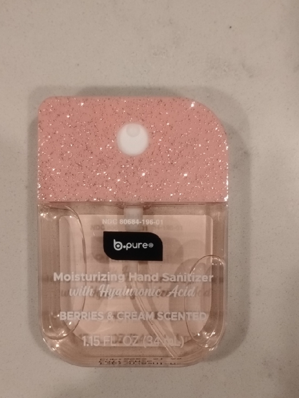 b.pure Berries & Cream Moisturizing Hand Sanitizer - Pink